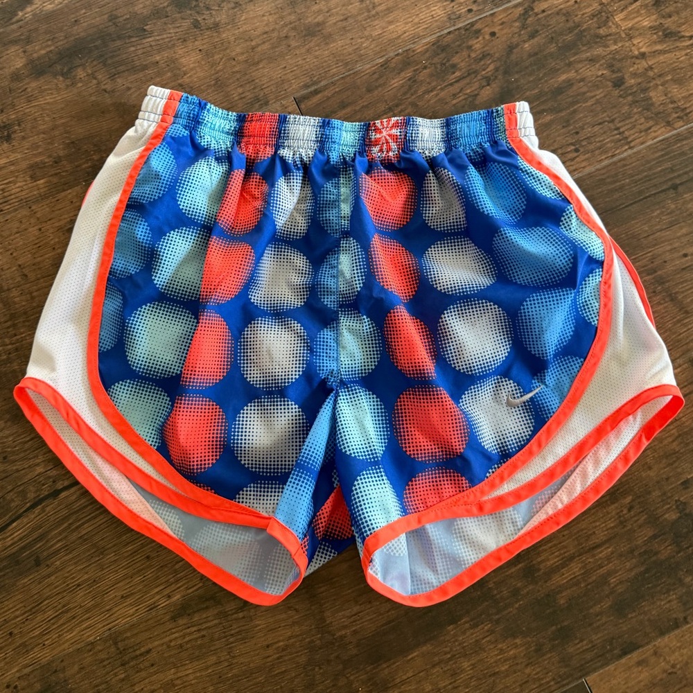 🏃‍♀️ Nike Dri-Fit Tempo Running Shorts | Blue Dot Print | Size Small